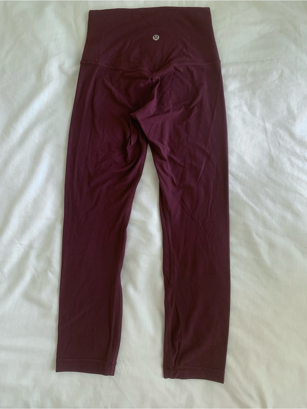 Lululemon Align High Rise Crop 21" Leggings Burgundy Size 2 EUC - Picture 3 of 5